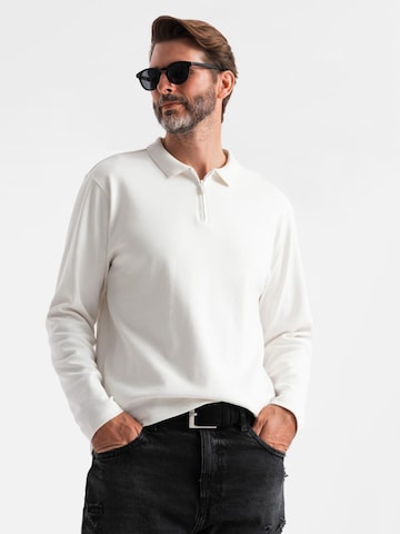 T-Shirt 'OM-POLS-0130' Ombre en blanc : devant