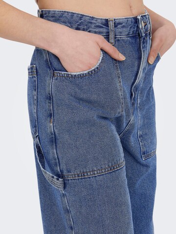 Wide Leg Jean 'KIRSI' ONLY en bleu