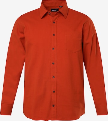 Chemise Men Plus en orange : devant