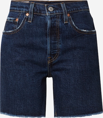 LEVI'S ® Regular Jeans '501 Mid Thigh Short' in Blauw: voorkant