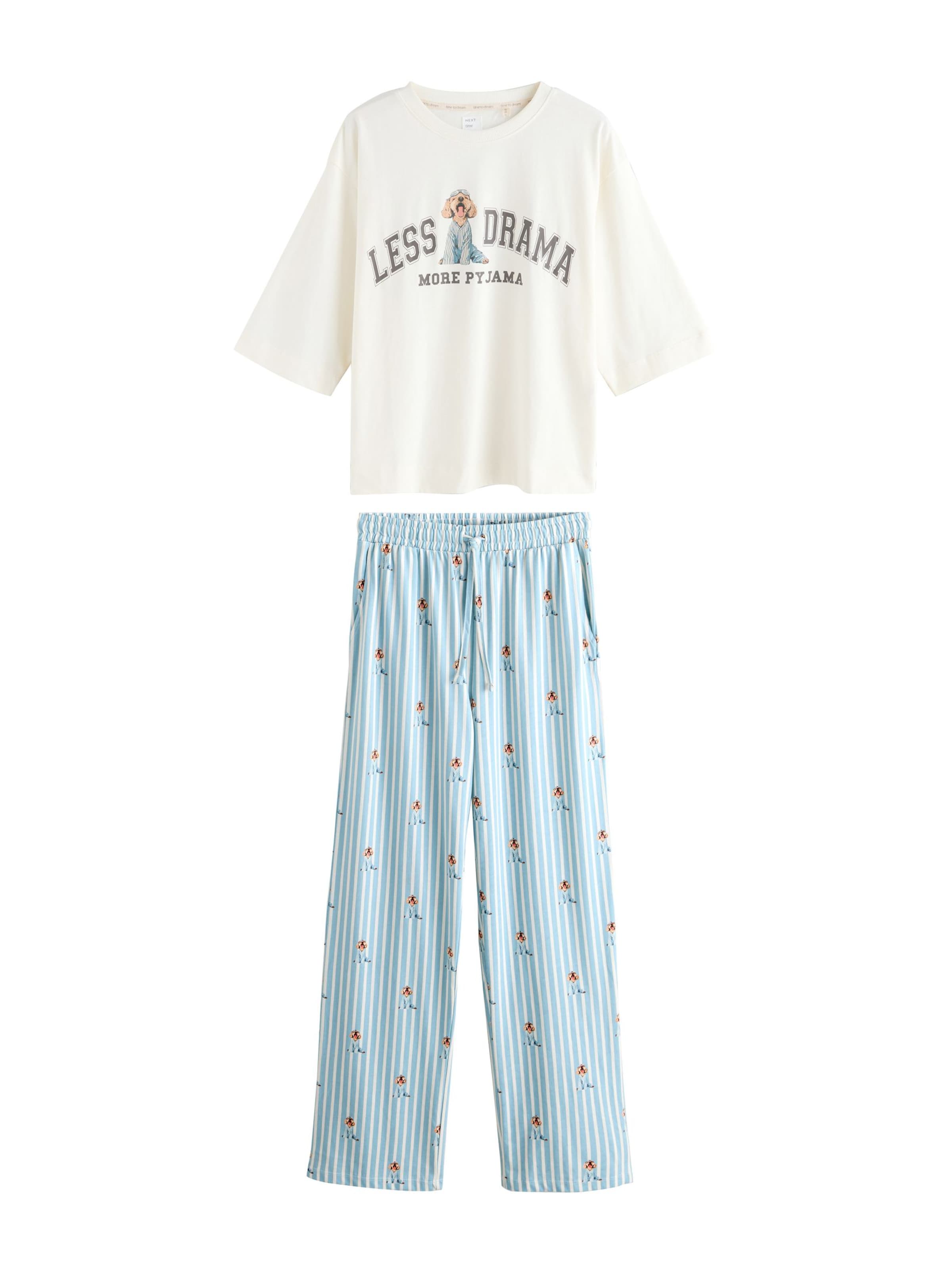 Next Πιτζάμα σε μπλε: μπροστά