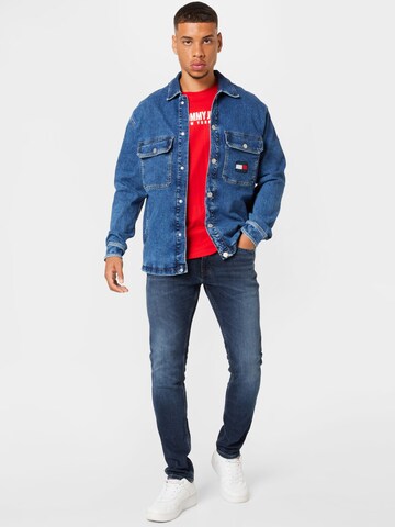 Tommy Jeans Přechodná bunda – modrá