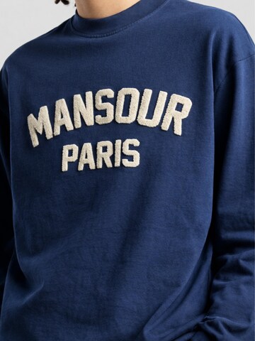 Mansour Shirt 'Paris College Longsleeve' in Blauw