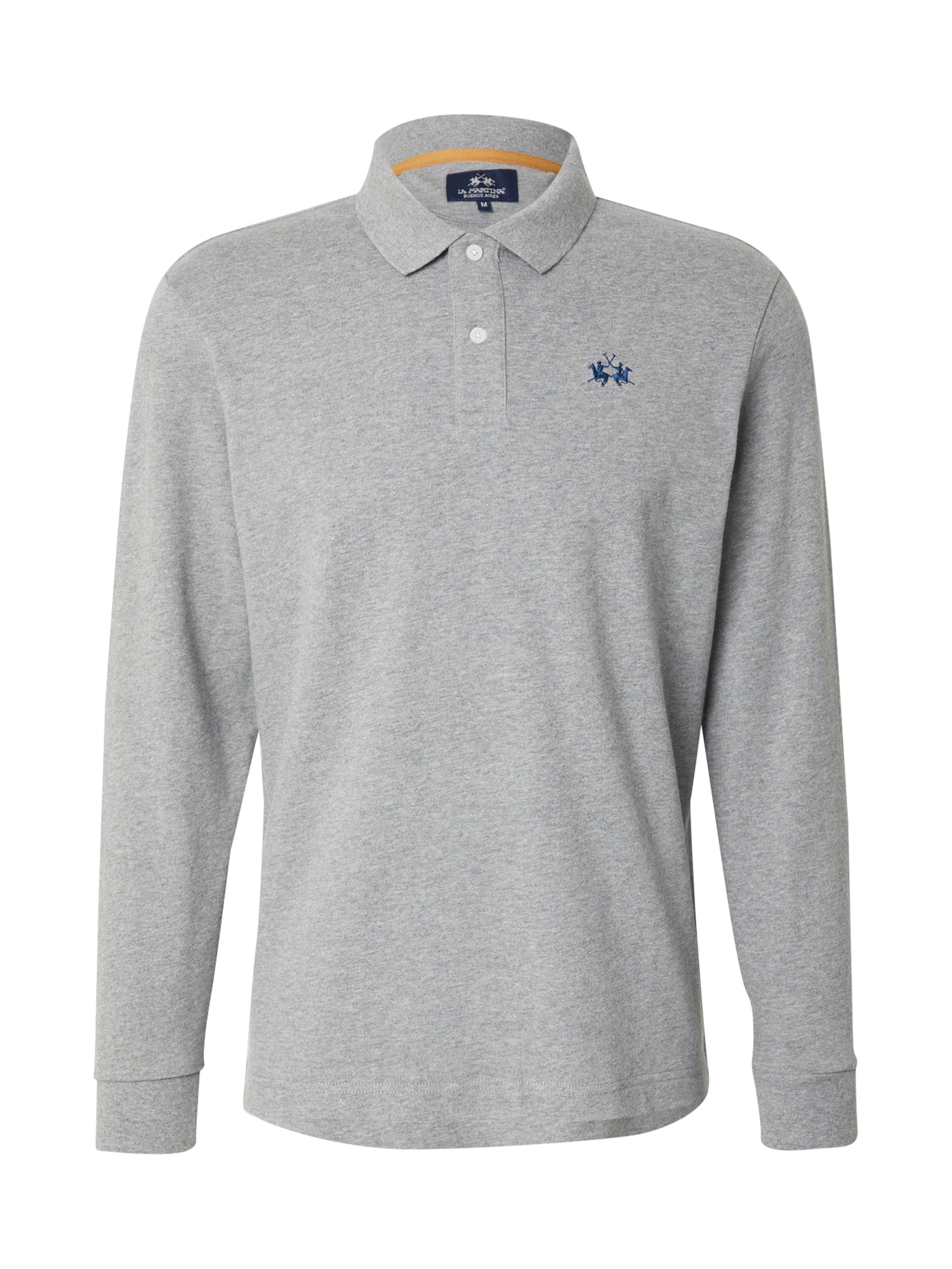 La Martina T-shirt i grå: framsida