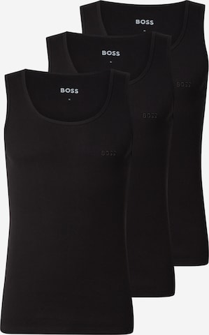 BOSS Нательная майка в Черный: спереди