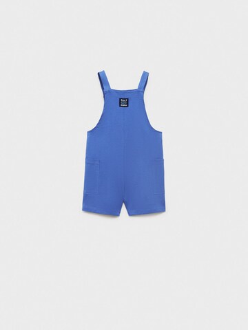 MANGO KIDS Regularen Hlače z naramnicami 'KLEIN' | modra barva