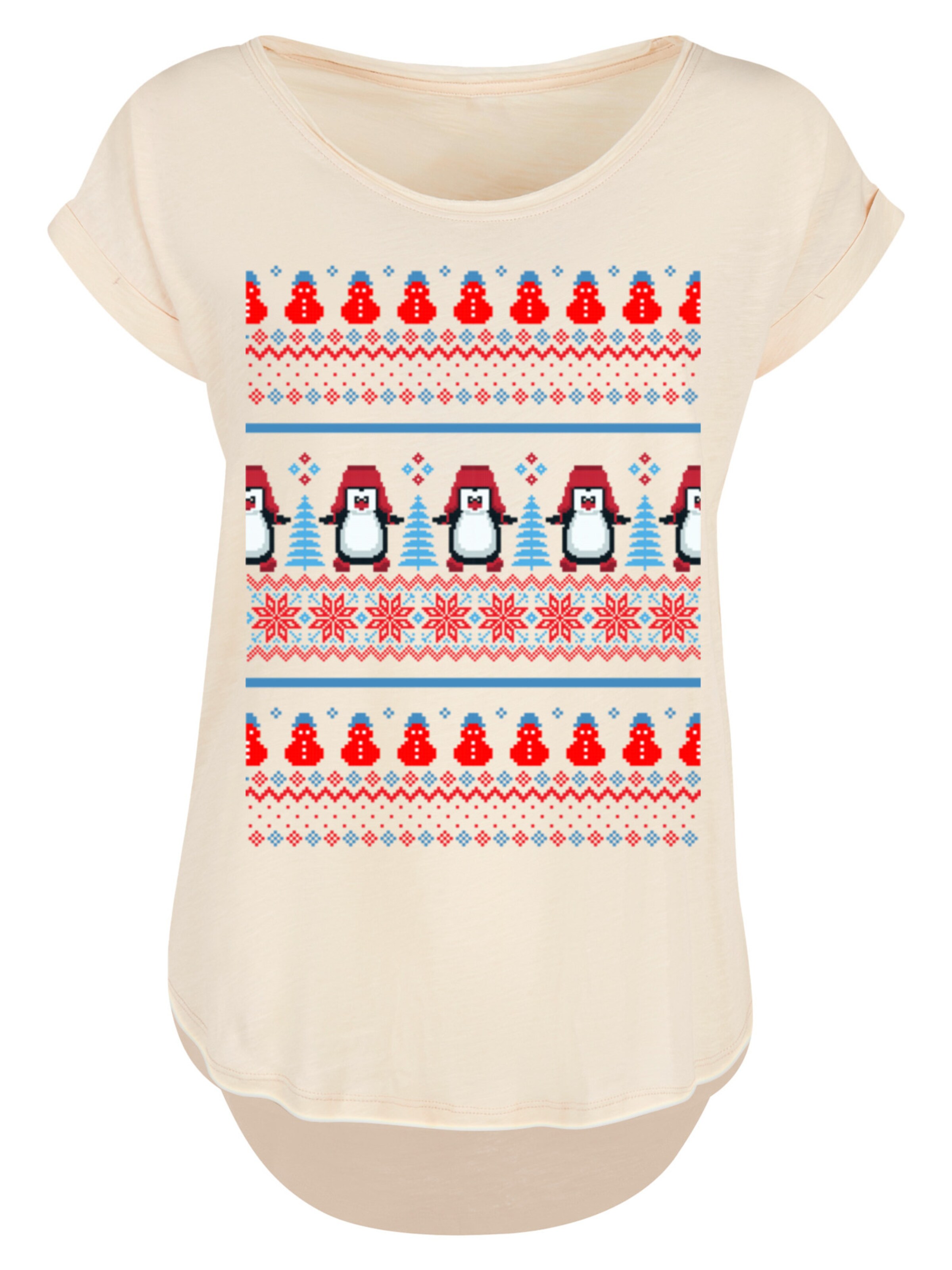 F4NT4STIC Shirt in Beige: voorkant