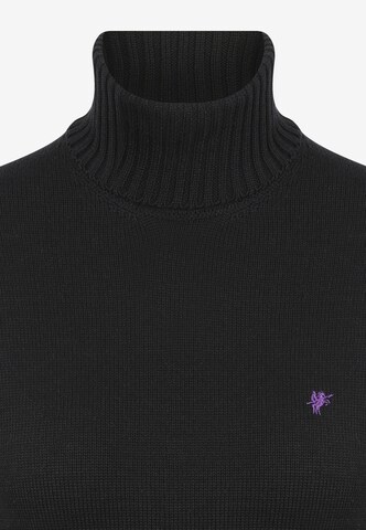 DENIM CULTURE Sweter 'ESTELLE' w kolorze czarny