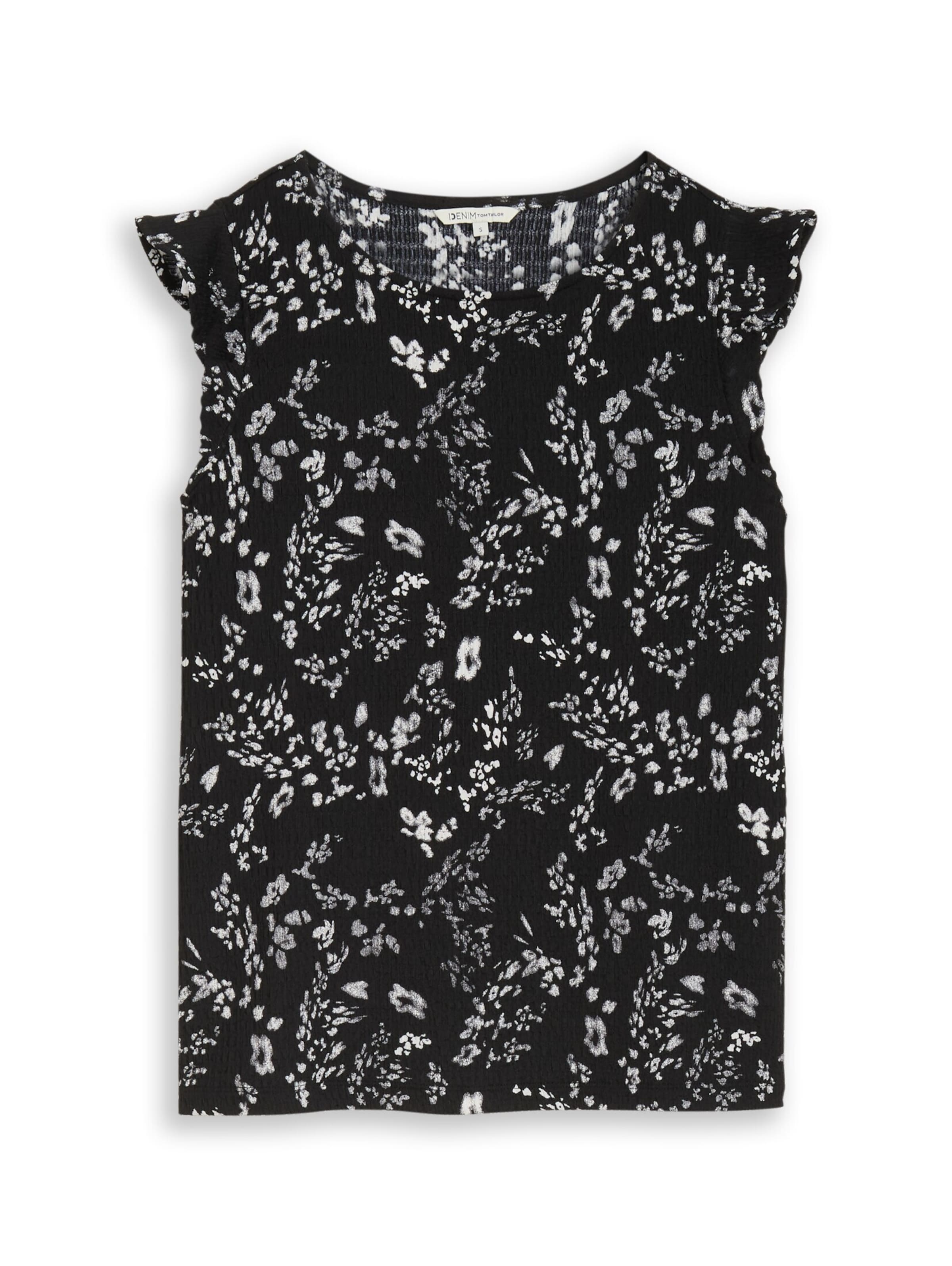 TOM TAILOR DENIM Top in Black: front