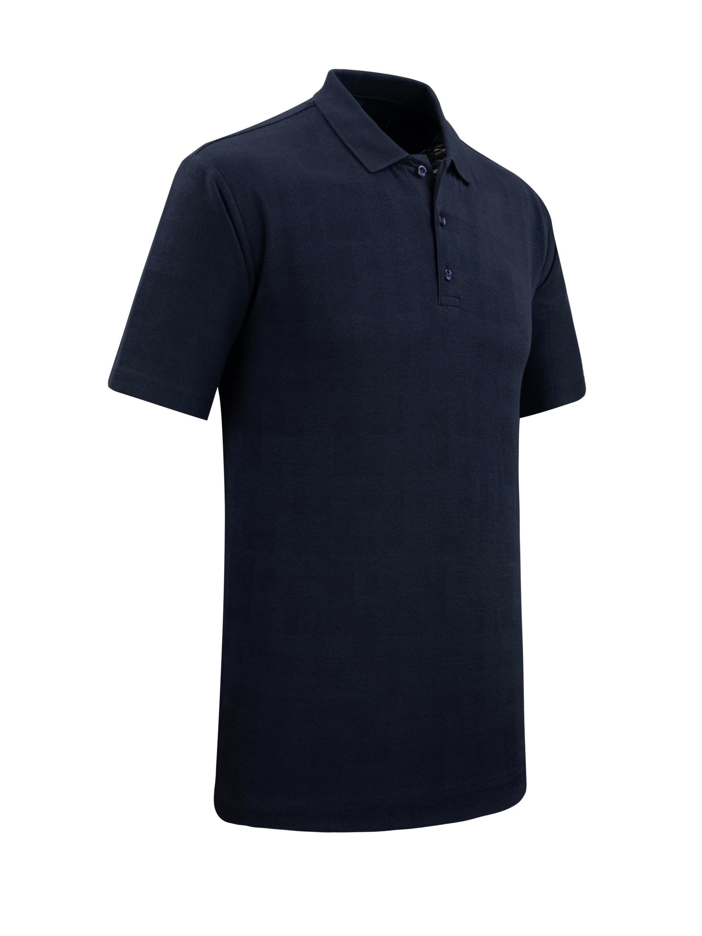 Cizgi Triko Shirt‌‌‌‌ in Blau
