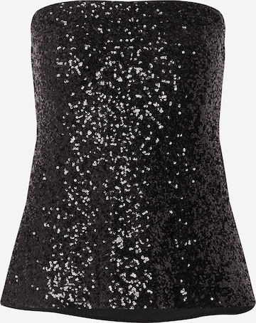 juoda Abercrombie & Fitch Palaidinė be rankovių: priekis