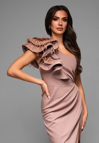 Ombre Avondjurk in Bruin