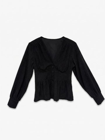 Camicia da donna 'VILJA' di VERO MODA in nero: frontale