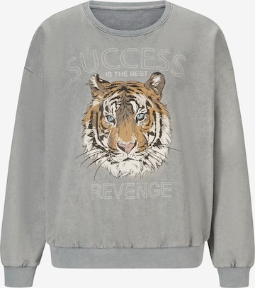 Sweat-shirt heine en gris : devant