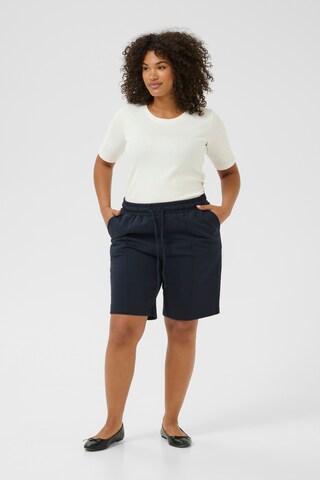 KAFFE CURVE Regular Trousers 'Ann' in Blue