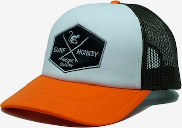 Surf Monkey Athletic Cap in Orange: front