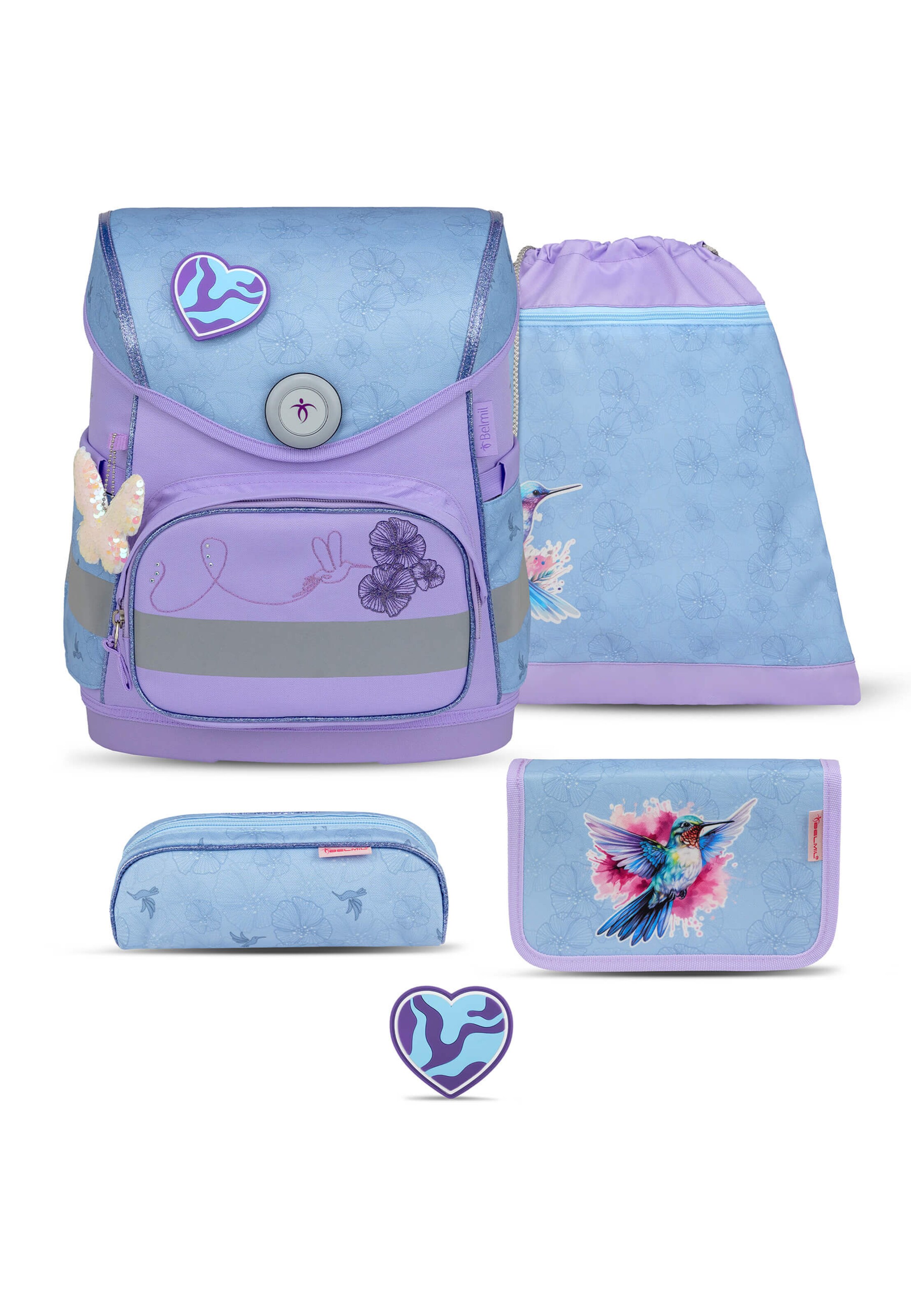 Belmil Backpack in Purple: front