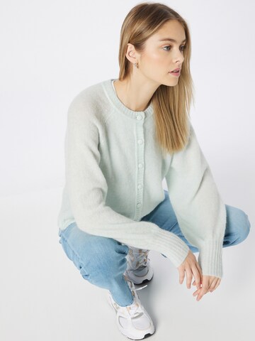 MSCH COPENHAGEN Knit cardigan 'Line Hope' in Green