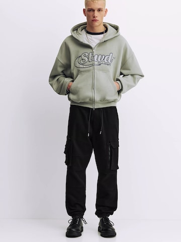 Effilé Pantalon cargo Pull&Bear en noir