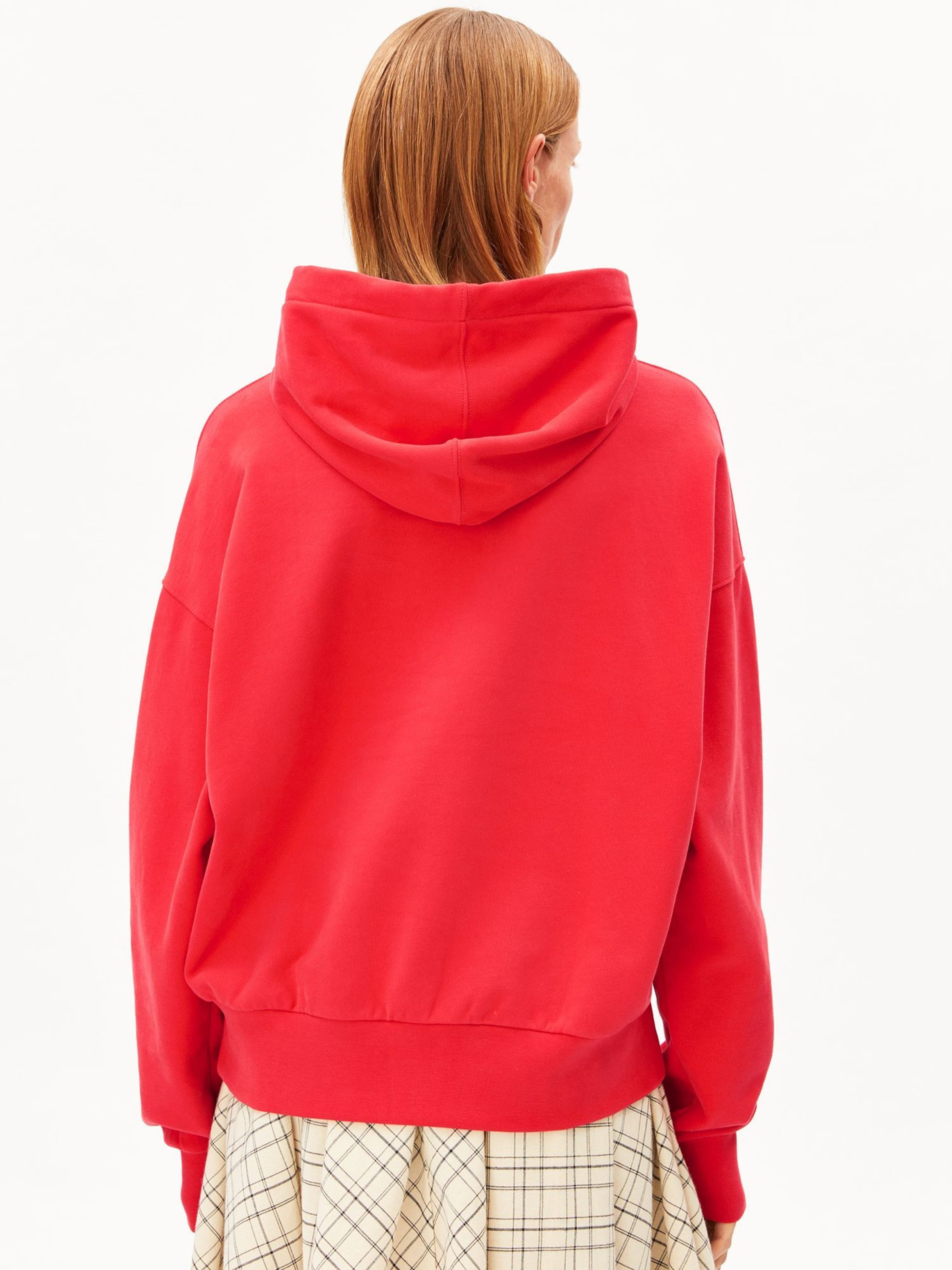 ARMEDANGELS Kapuzenpullover ICONIC Å FRANISARAA in Rot: Vorderseite