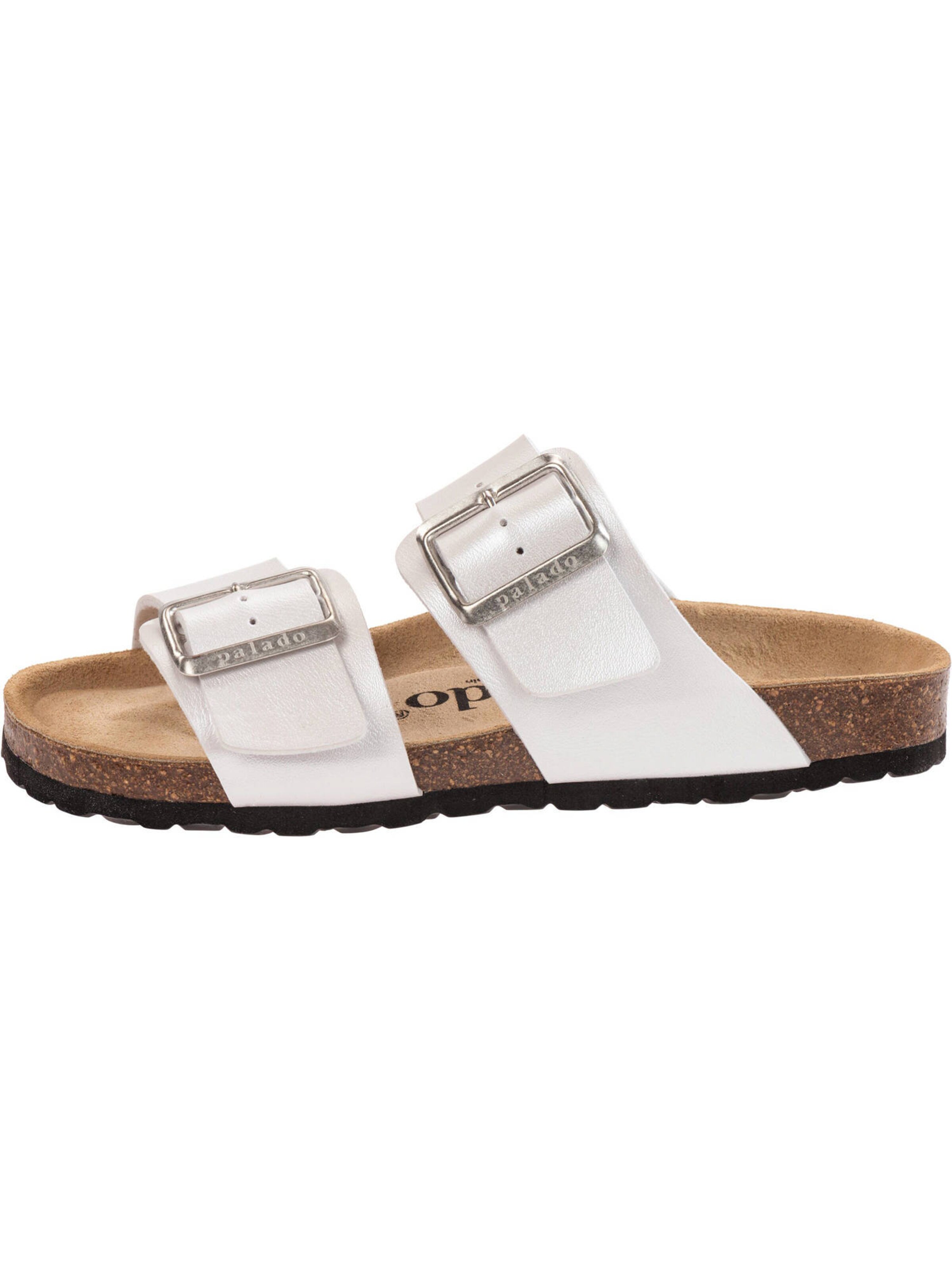 Palado Pantolette 'Samos EGS' i vit: framsida