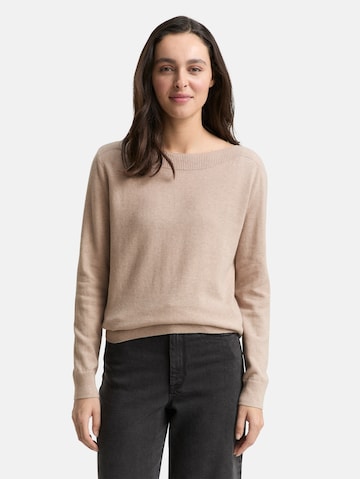 TOM TAILOR Sweater in Brown: front