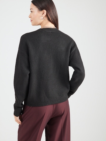 ABOUT YOU Knit Cardigan 'Thea' in Black