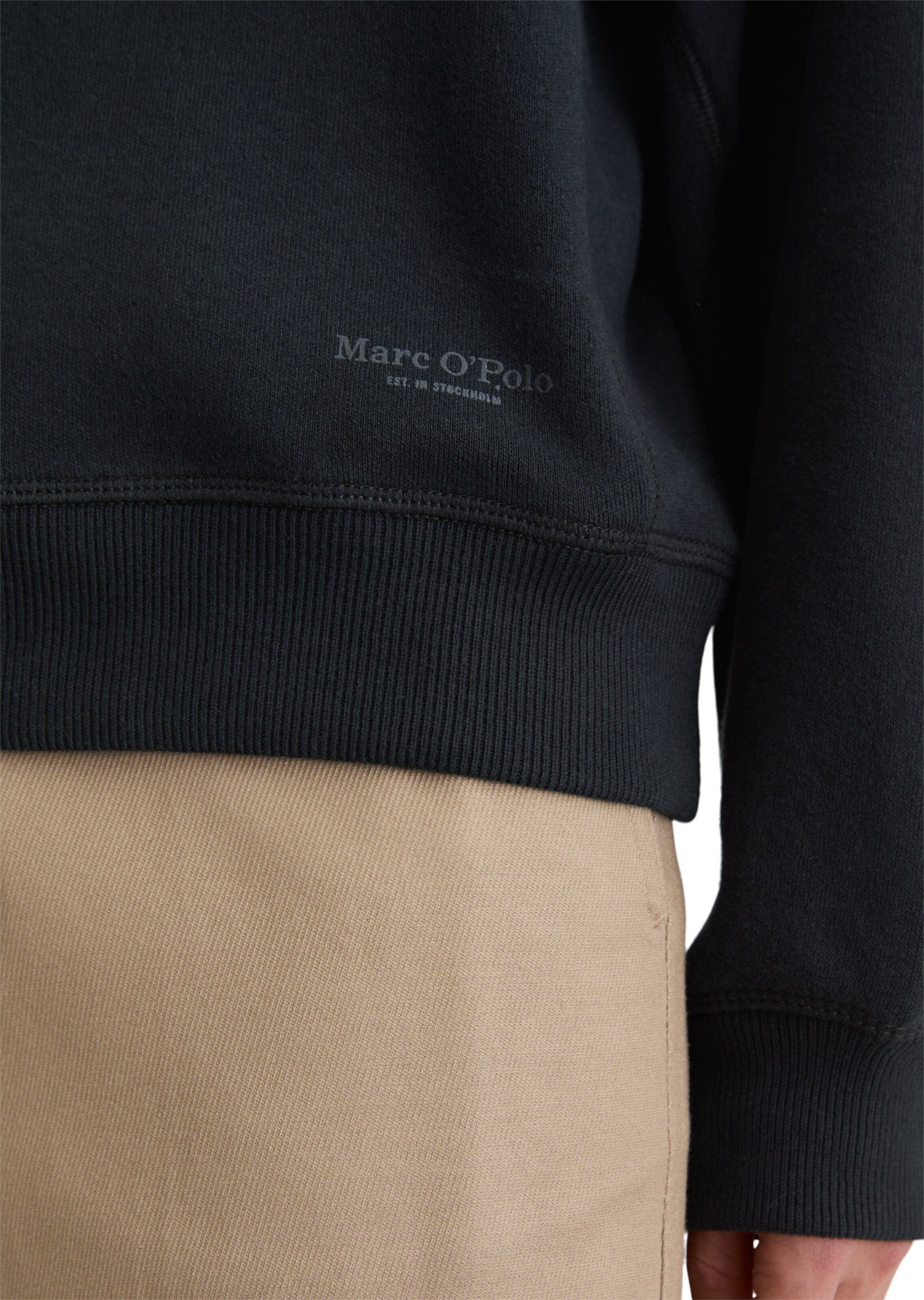 Marc O'Polo Sweatshirt in Schwarz