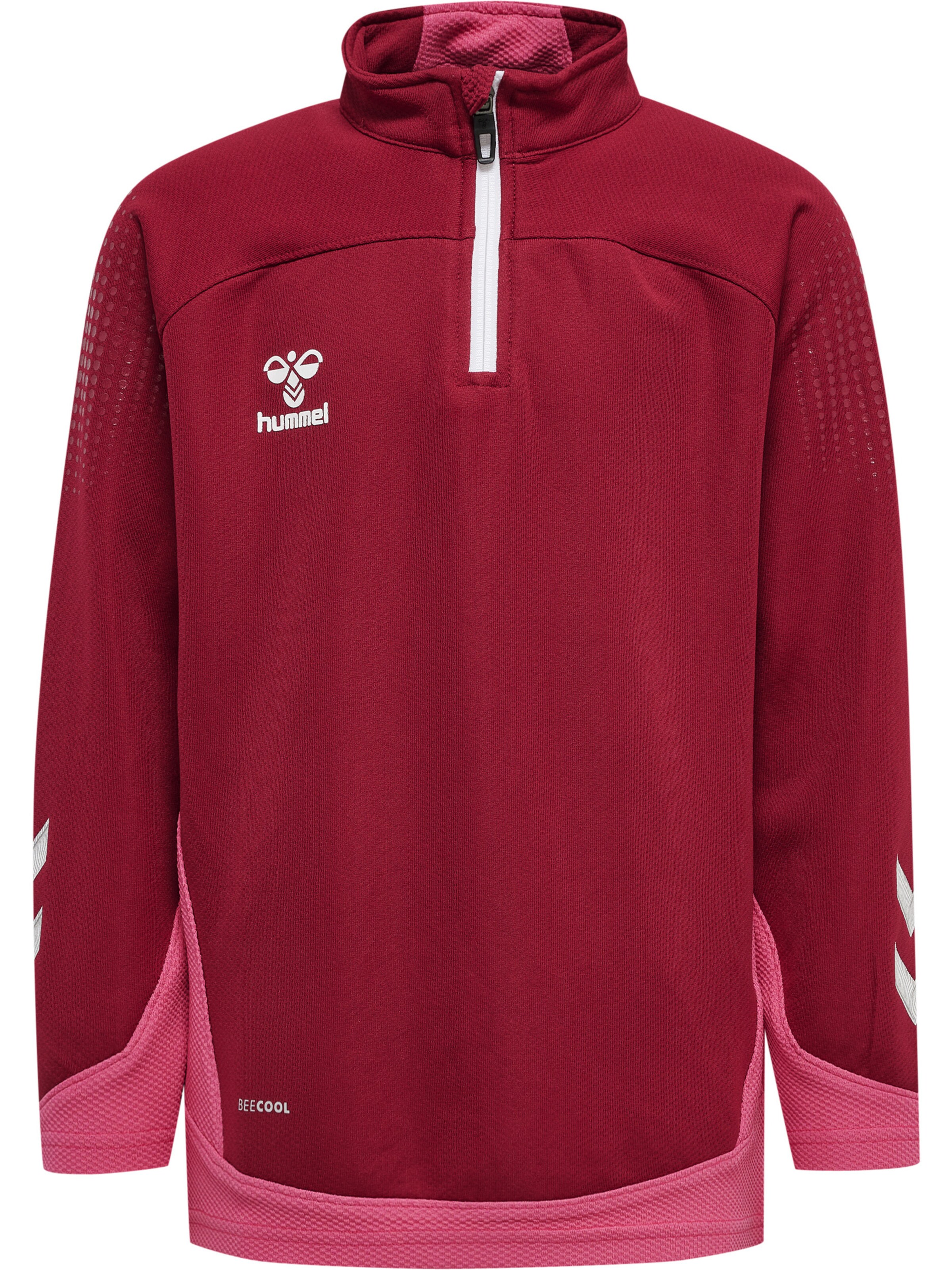 Hummel Sweatshirt 'Lead' in Rood: voorkant