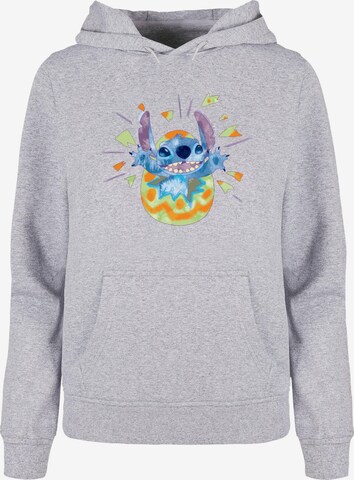 ABSOLUTE CULT Sweatshirt 'Lilo and Stitch - Cracking Egg' in Grijs: voorkant