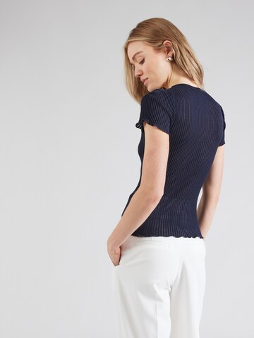 Pull-over rosemunde en bleu