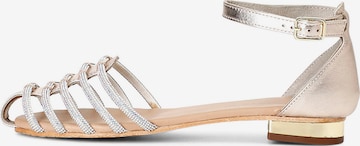 Ballerines CAFè NOIR en argent : devant