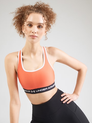 UNDER ARMOUR Bustier Sport bh in Rood: voorkant