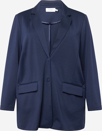 Fransa Curve Blazer 'Blenda' in Blue: front