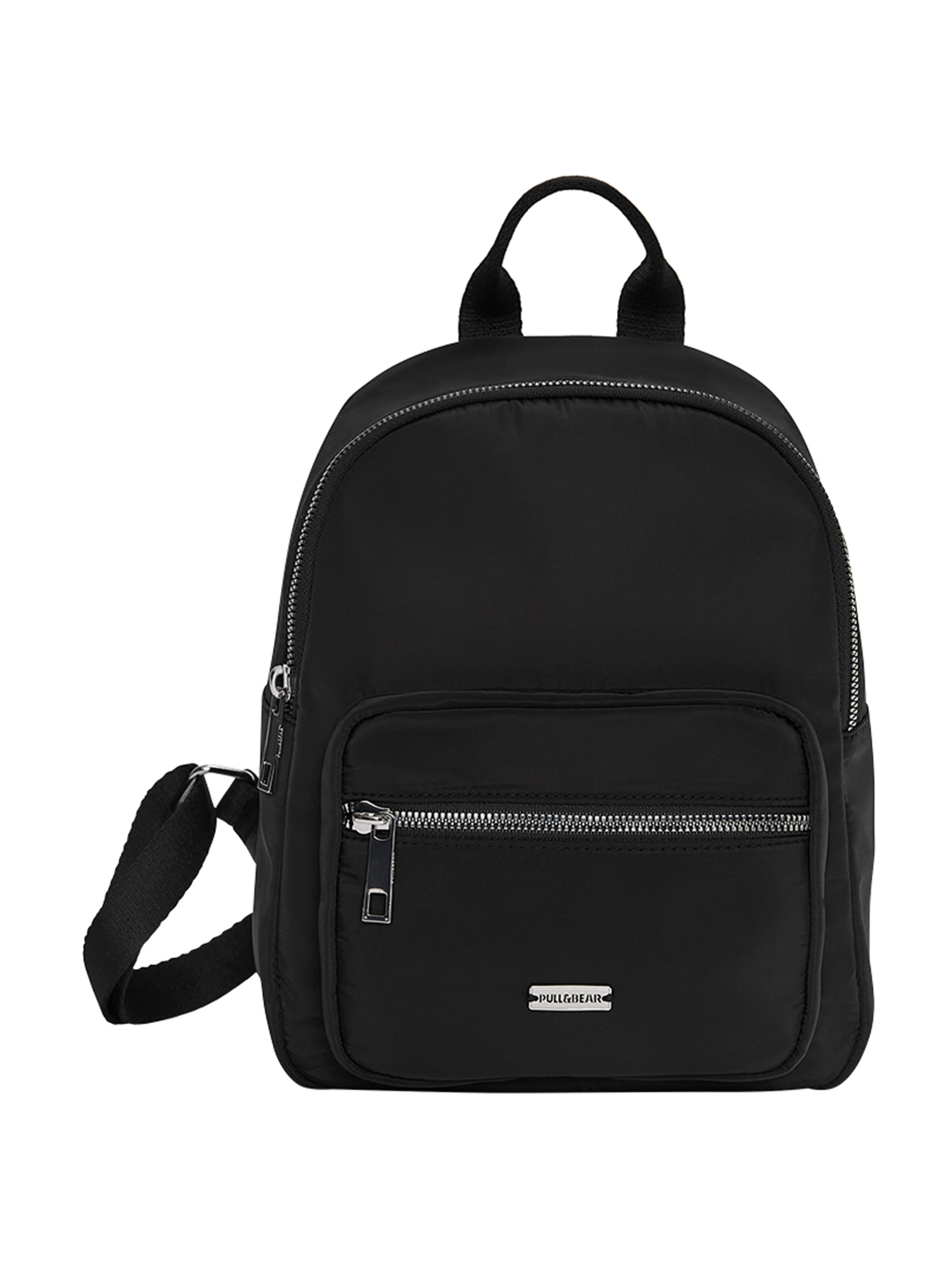 Pull&Bear Rugzak in Zwart: voorkant