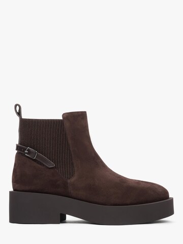 Estro - Botas Chelsea '11-43-29' en marrón: frente