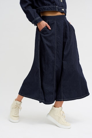 My Essential Wardrobe Skirt 'Malo' in Blue: front