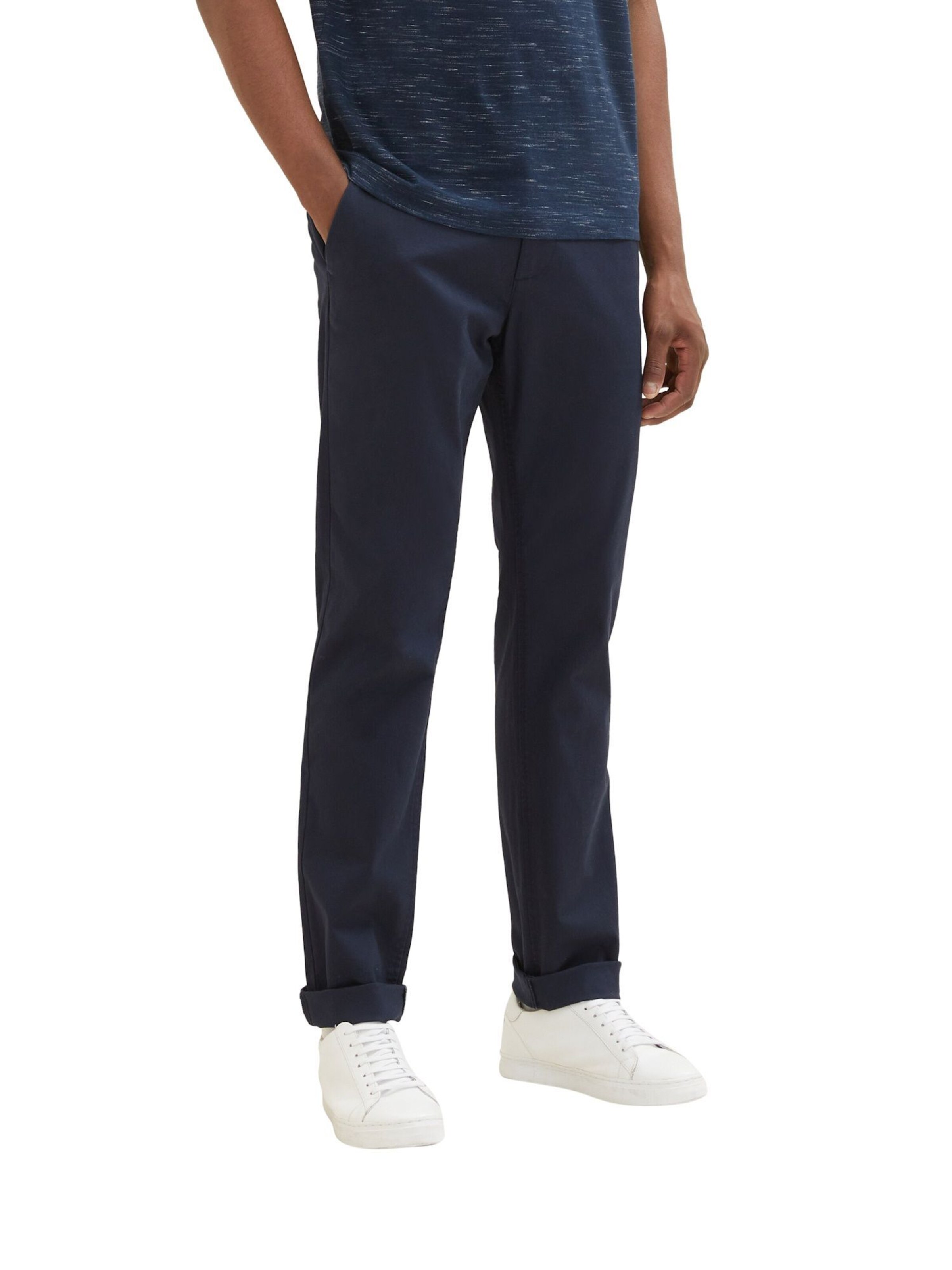 TOM TAILOR Slimfit Chinohose in Blau: Vorderseite