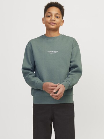 Jack & Jones Junior Sweatshirt in Groen: voorkant