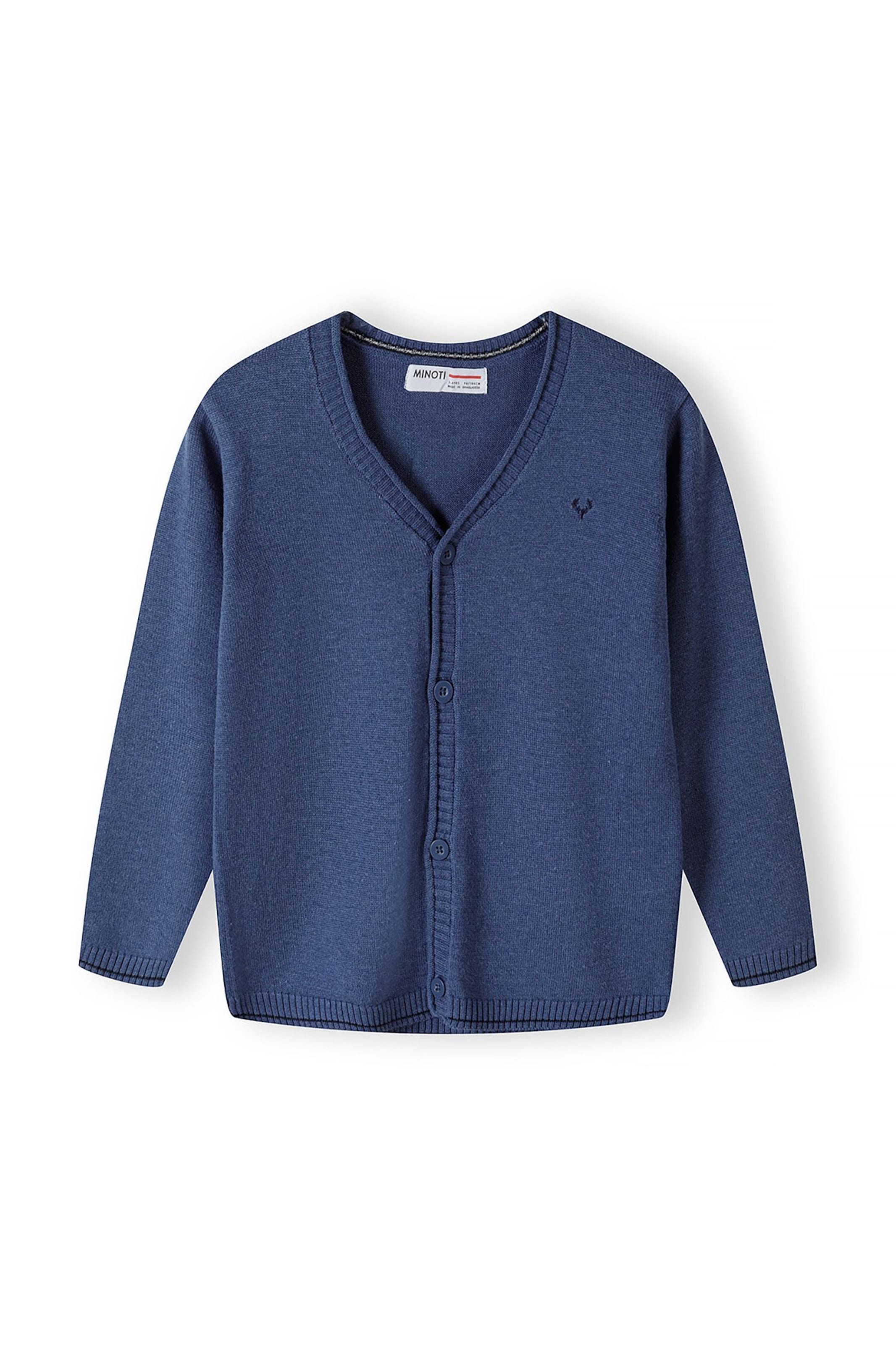 MINOTI Вязаная кофта в Синий: спереди