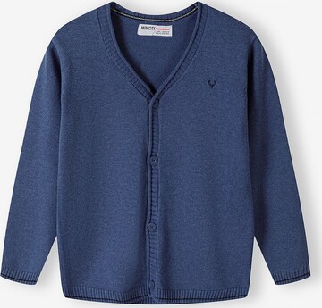 MINOTI Knit cardigan in Blue: front