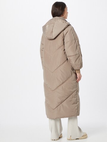 PIECES Winter Coat 'Felicity' in Brown