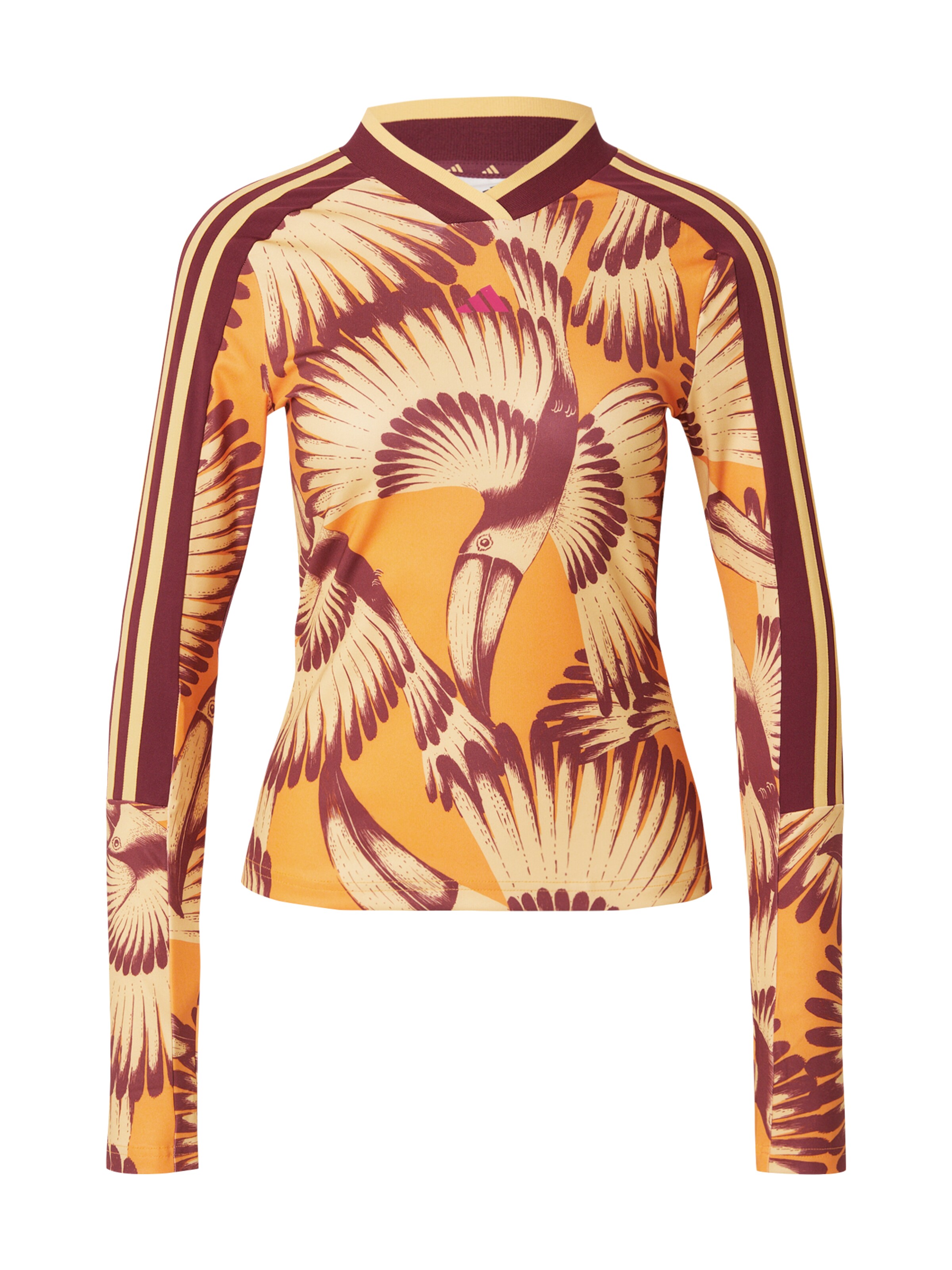 oranžs ADIDAS SPORTSWEAR Sporta krekls 'Farm': no priekšpuses