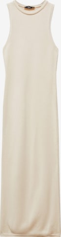 MANGO Gebreide jurk 'ELIOT' in Beige: voorkant