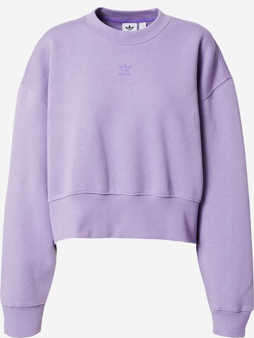 Sweat-shirt 'Adicolor Essentials' ADIDAS ORIGINALS en violet : devant