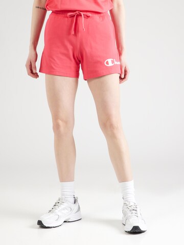 Champion Authentic Athletic Apparel Обычный Штаны в Ярко-розовый: спереди