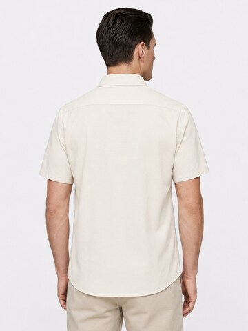 ALLTHEMEN Regular Fit Hemd 'Reine'‌‌‌‌‌‌‌ in Beige