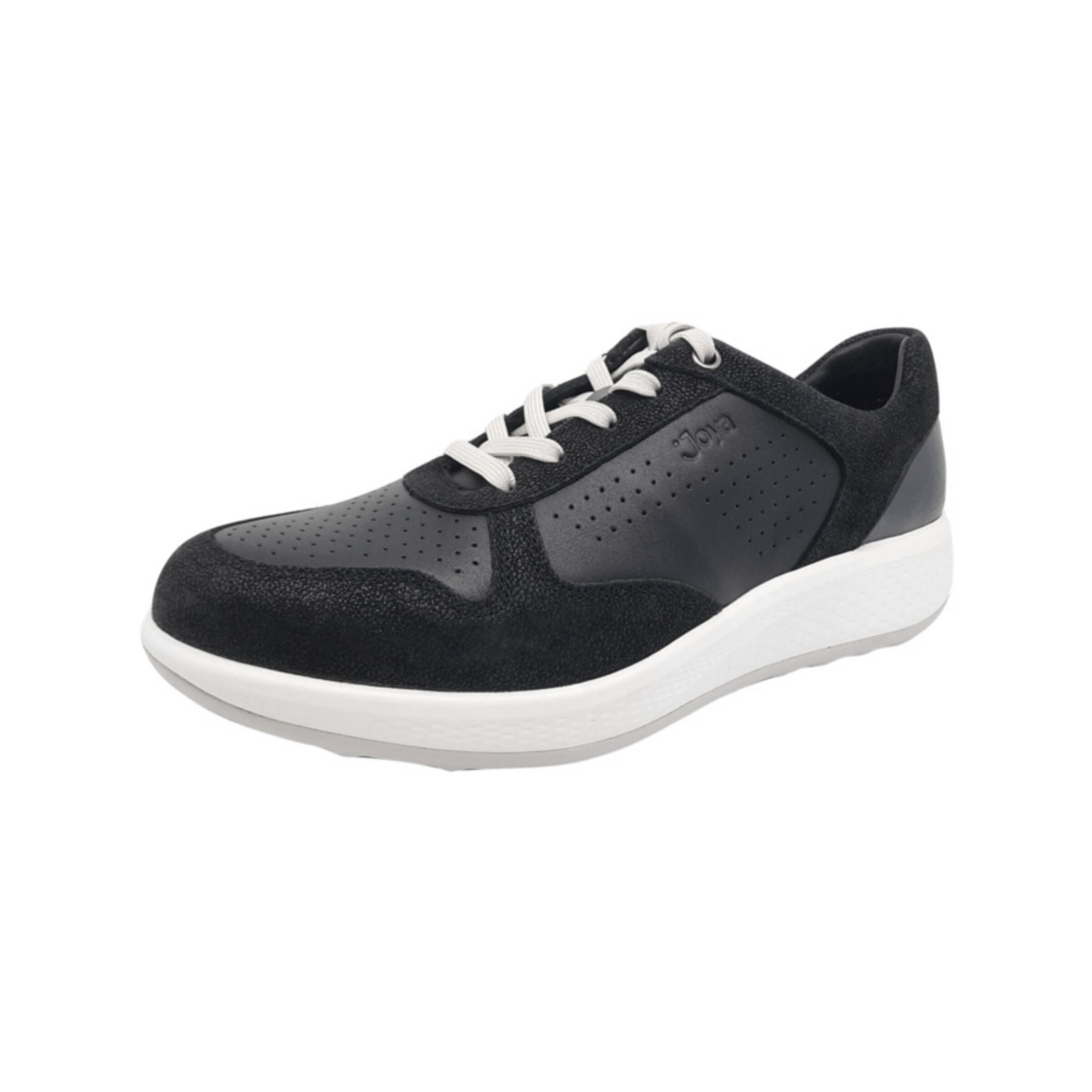 Joya Platform trainers in Black: front