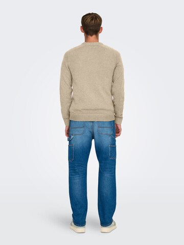 Only & Sons Pulover | bež barva
