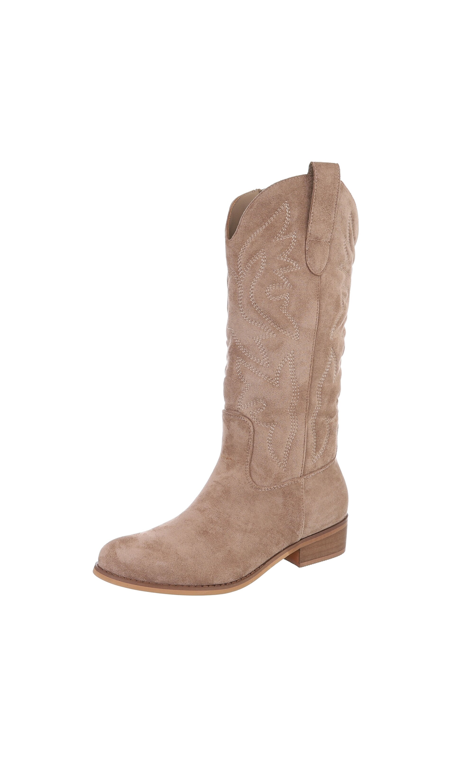 Ital-Design Cowboy Boots in Brown: front